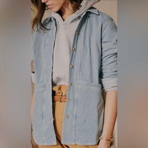 Sezane will stripped Jacket. Size Small